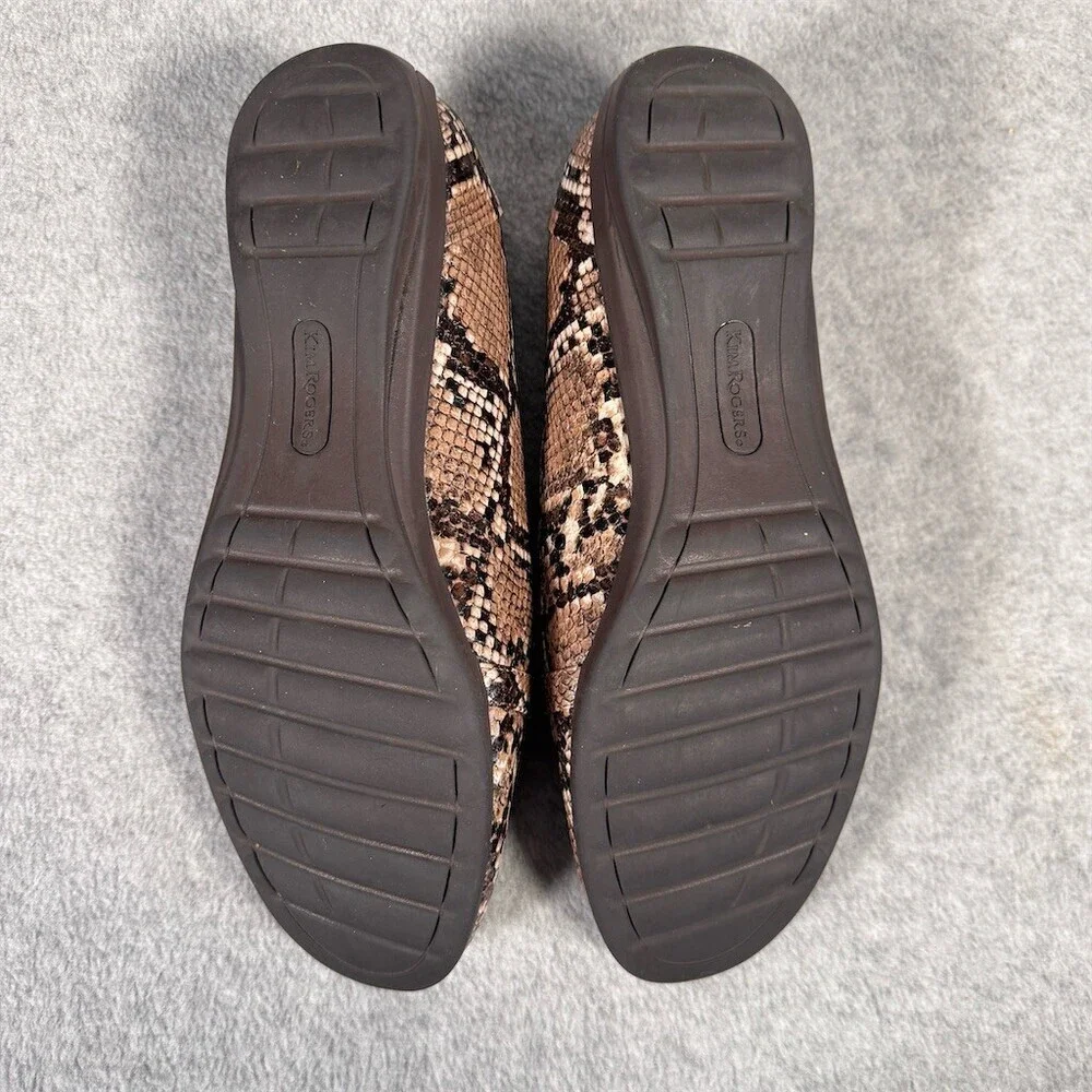 Kim Rogers Blayne Loafers Womens Size 10 Snakeskin - Picture 10 of 11